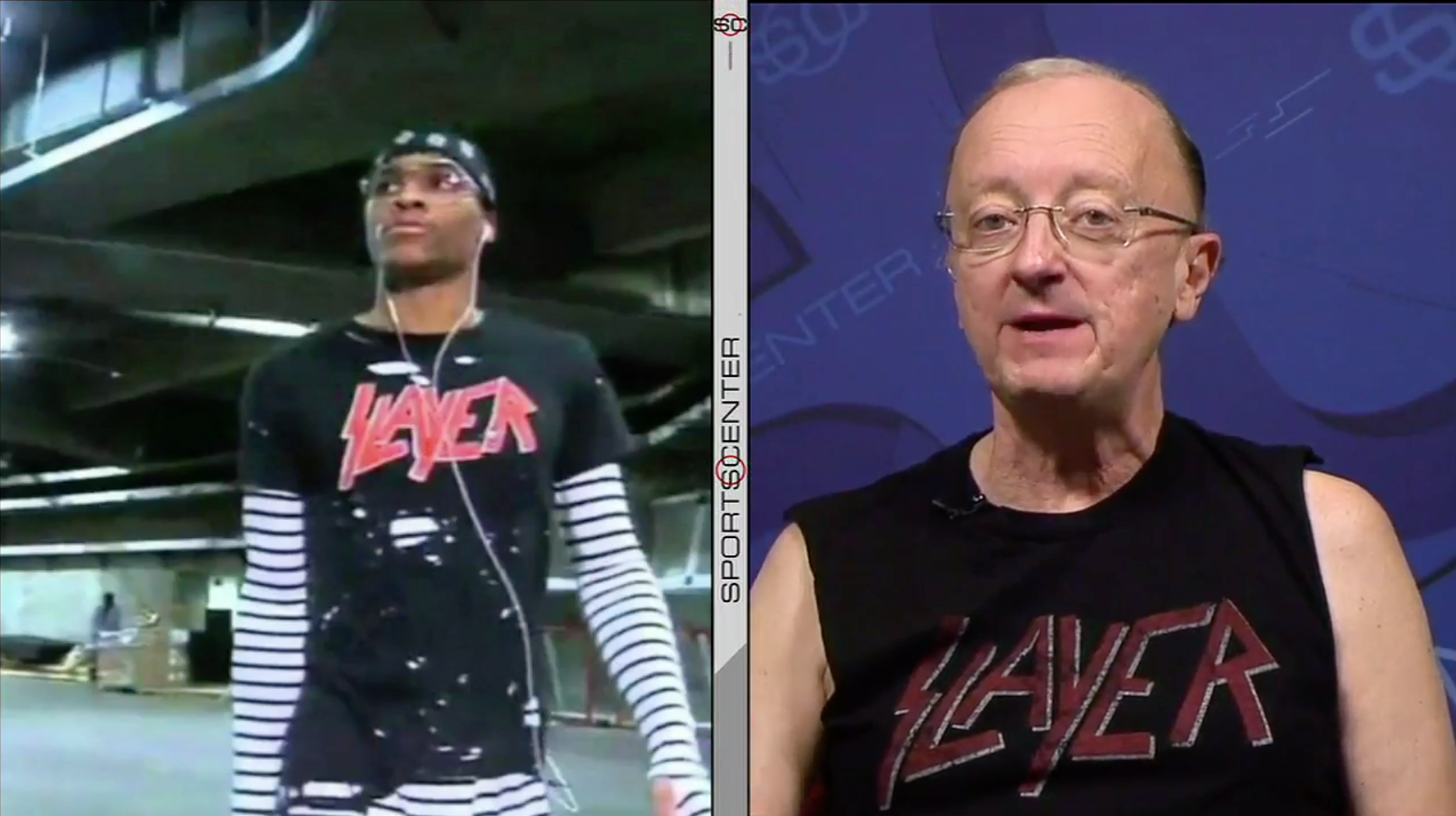 Hero and ESPN Reporter John Clayton Finally Does Sportscenter Segment in  Slayer Shirt