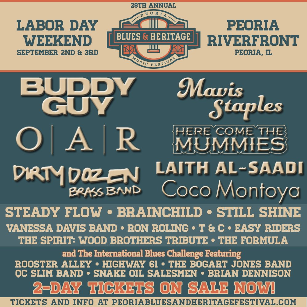 Peoria Blues & Heritage Festival Confirms Lineup