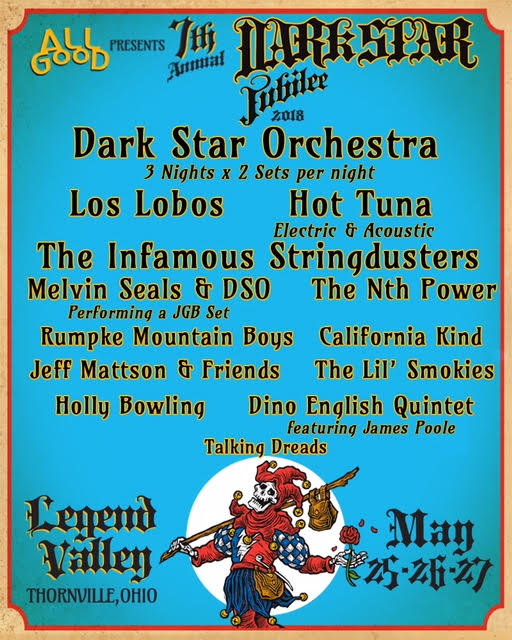 Dark Star Orchestra Sets Lineup for Dark Star Jubilee