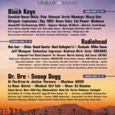 Coachella 2012: Radiohead, The Black Keys, Dr. Dre with Snoop Dogg, Bon Iver, Dawes, Grace Potter &