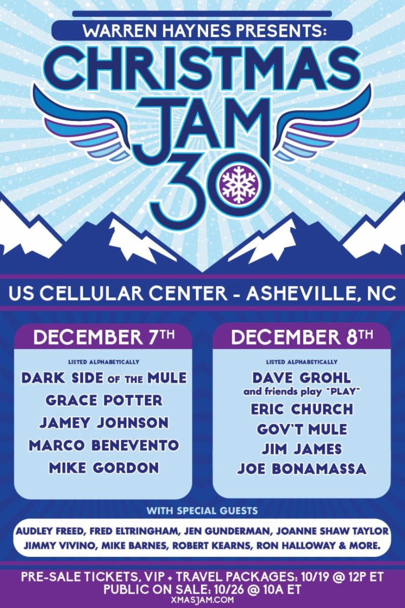 Warren Haynes' Christmas Jam to Feature Dave Grohl, Jim James, Mike