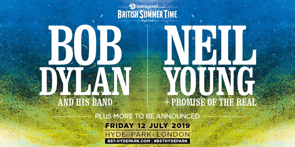 Bob Dylan and Neil Young Will Co-Headline BST Festival in London