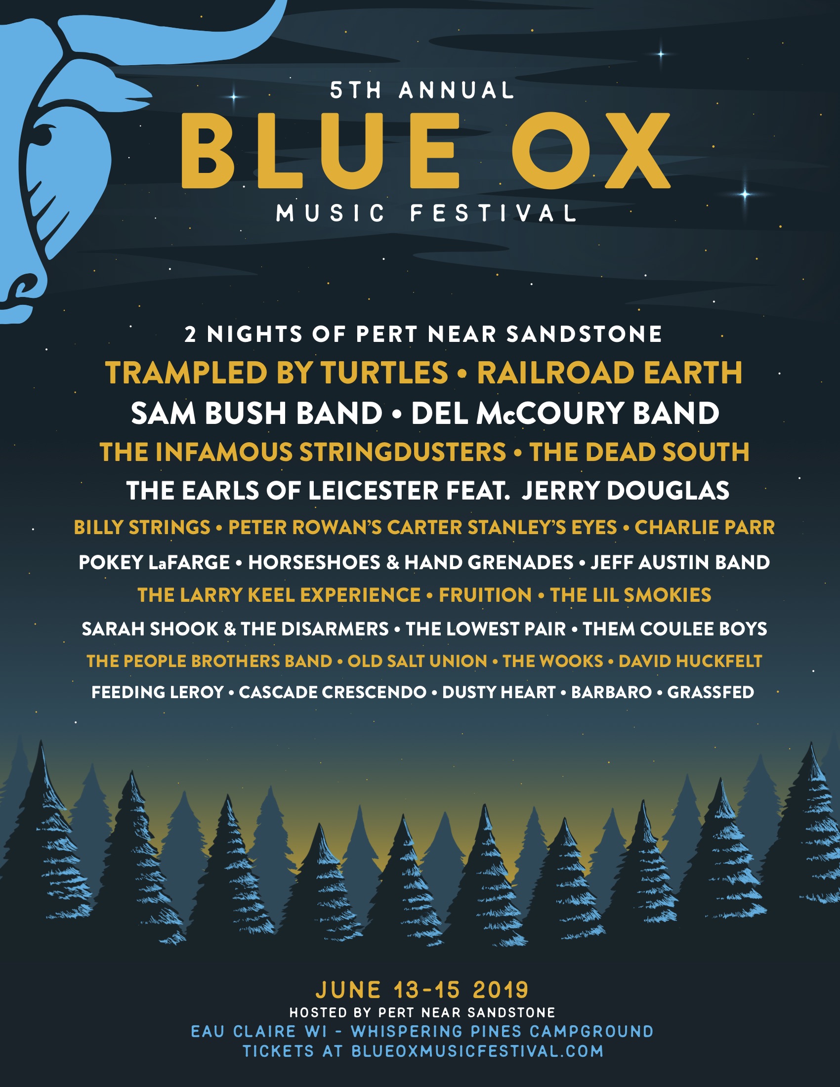 Blue Ox Festival Sets 2019 Lineup with Trampled By Turtles, Railroad ...