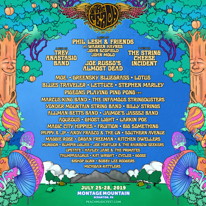 The Peach Music Festival 2019 Phil Lesh & Friends, Trey Anastasio Band