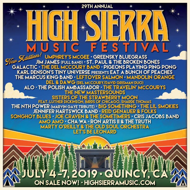 High Sierra Music Festival Adds Umphrey’s McGee, Del McCoury, Leftover Salmon and More to 2019 Lineup