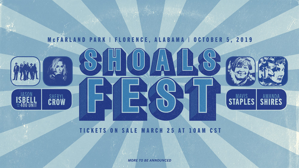 Jason Isbell, Sheryl Crow, Mavis Staples, Amanda Shires to Play Inaugural Shoals Fest in Muscle Shoals
