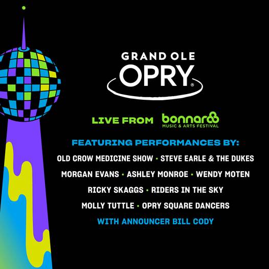 Bonnaroo Announces Grand Ole Opry Lineup