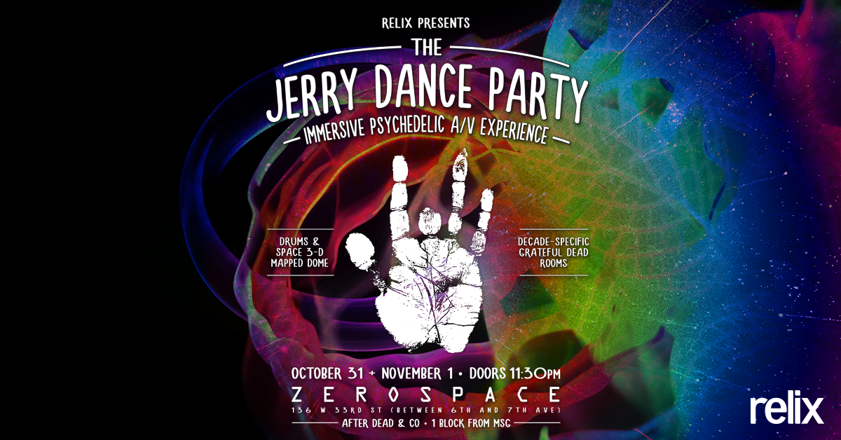 Relix Announces Psychedelic, Multi-Sensory “Jerry Dance Party” After Dead & Company Halloween Run