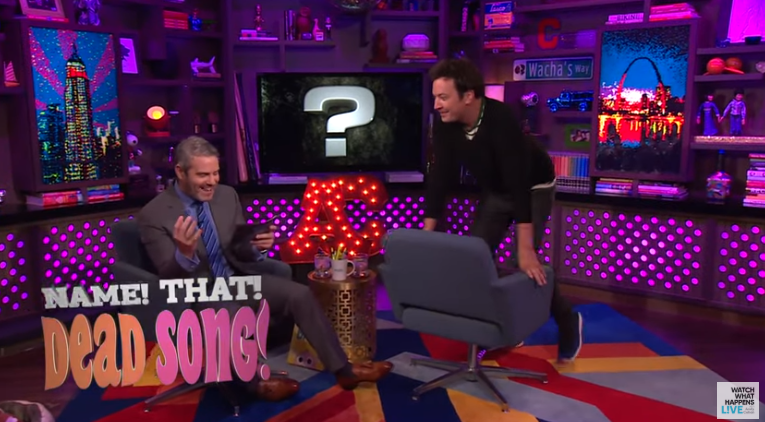 Watch Andy Cohen Test Jimmy Fallon’s Grateful Dead Knowledge with “Name That Dead Song!”