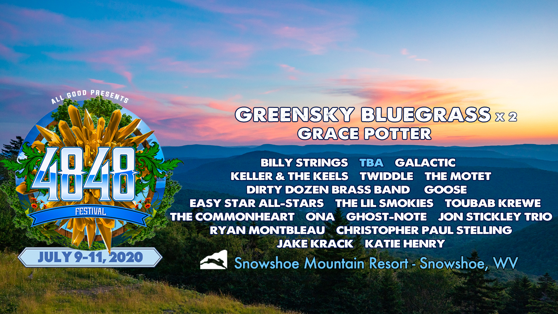 2nd Annual 4848 Festival: Greensky Bluegrass, Grace Potter, Billy Strings, Goose and More