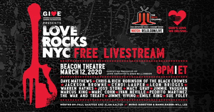 The Relix Channel Announces Free Love Rocks Livestream feat. Dave Matthews, Chris and Rich Robinson, Jackson Browne and More The Relix Channel Announces Free Love Rocks Livestream feat. Dave Matthews, Chris and Rich Robinson, Jackson Browne and More