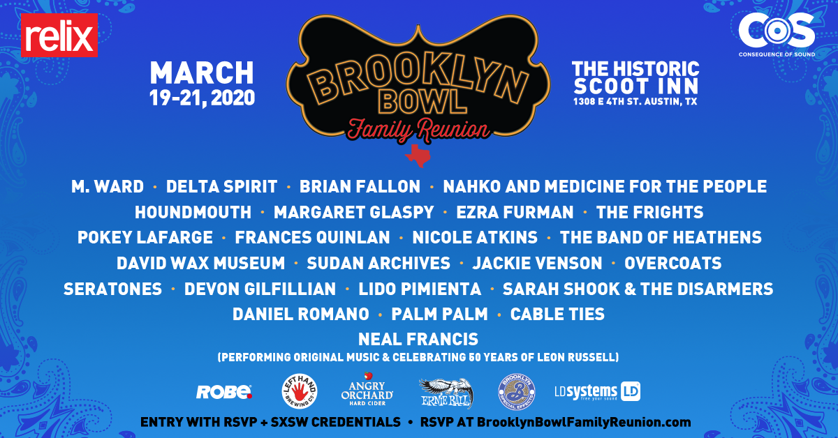 M. Ward, Nahko And Medicine For The People, Houndmouth, Nicole Atkins and More to Perform at 3rd Annual Brooklyn Bowl Family Reunion at SXSW