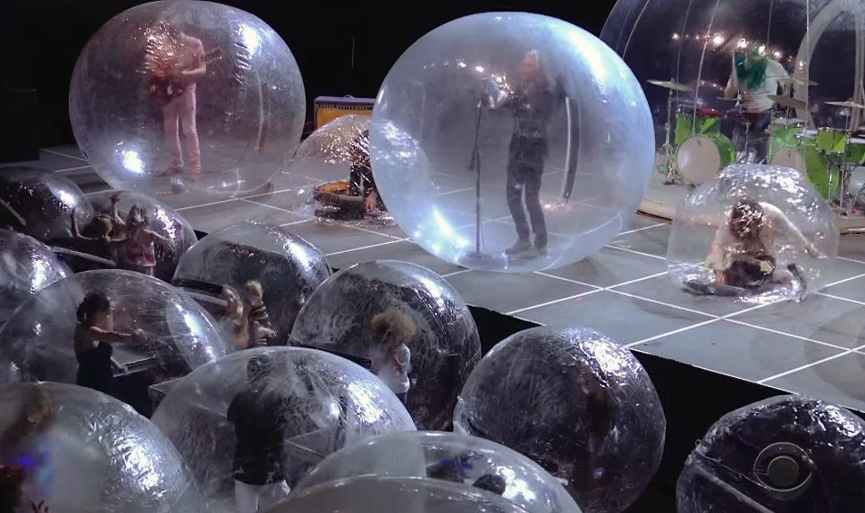 Watch The Flaming Lips Perform “Race For The Prize” in Socially-Distant Bubbles