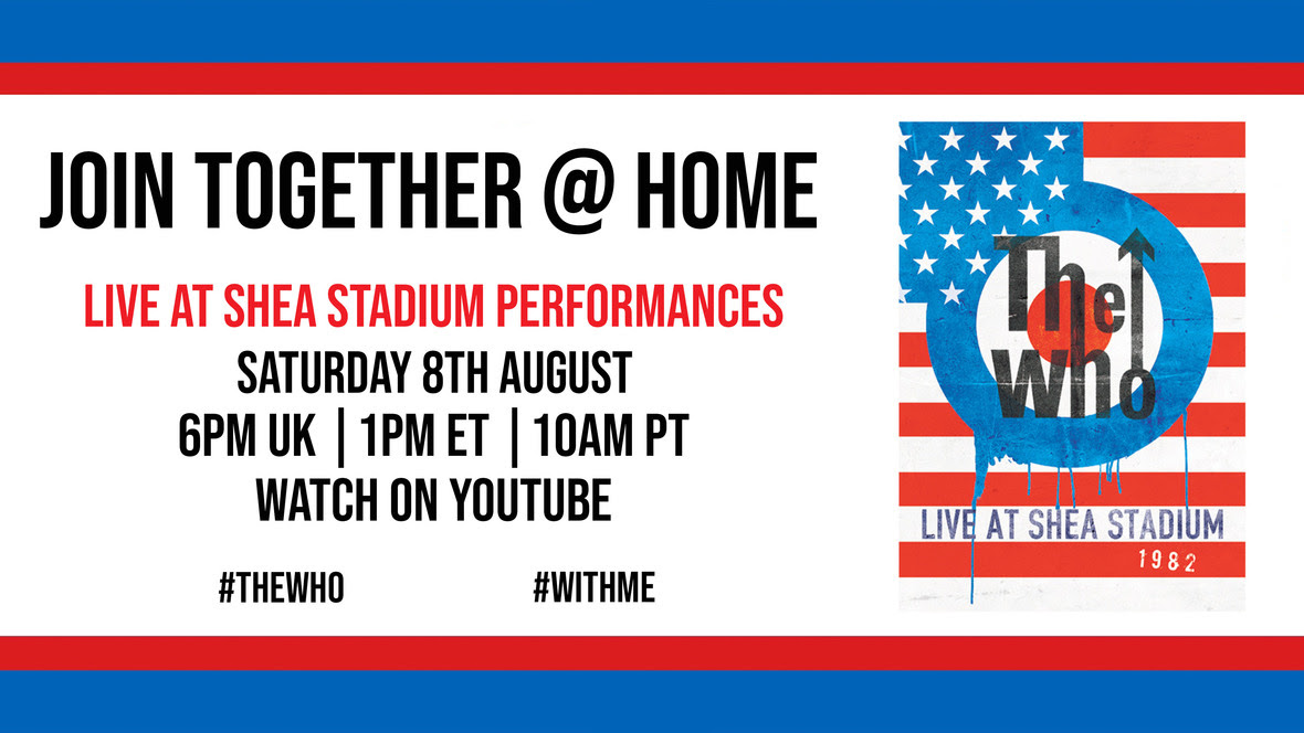 The Who Will Launch Weekly “Join Together @ Home” Broadcast with 1982 Shea Stadium Show