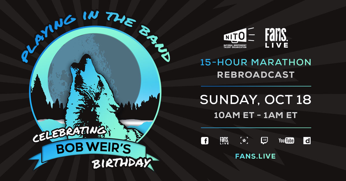 Rebroadcast Alert Bob Weir S Playing In The Band Birthday Marathon To Re Air On Fans