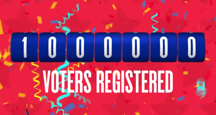 HeadCount Celebrates 1 Million Registered Voters HeadCount Celebrates 1 Million Registered Voters