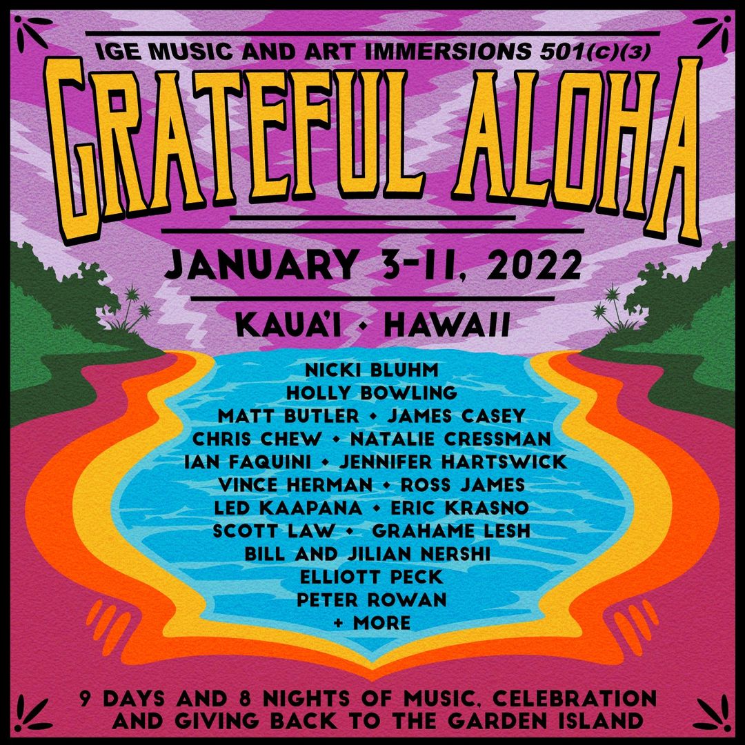 Eric Krasno, Jennifer Hartswick, Bill & Jilian Nershi and More Sign On for IGE’s ‘Grateful Aloha’ Festival