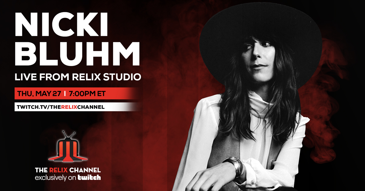 Free Livestream Alert: Nicki Bluhm to Perform Live via The Relix Channel on Twitch