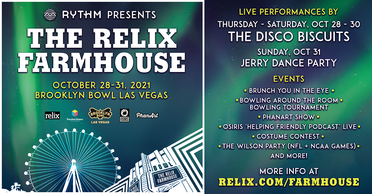 During Phish’s Halloween Run, The Relix Farmhouse Will Showcase Three Nights of The Disco Biscuits, PhanArt and More