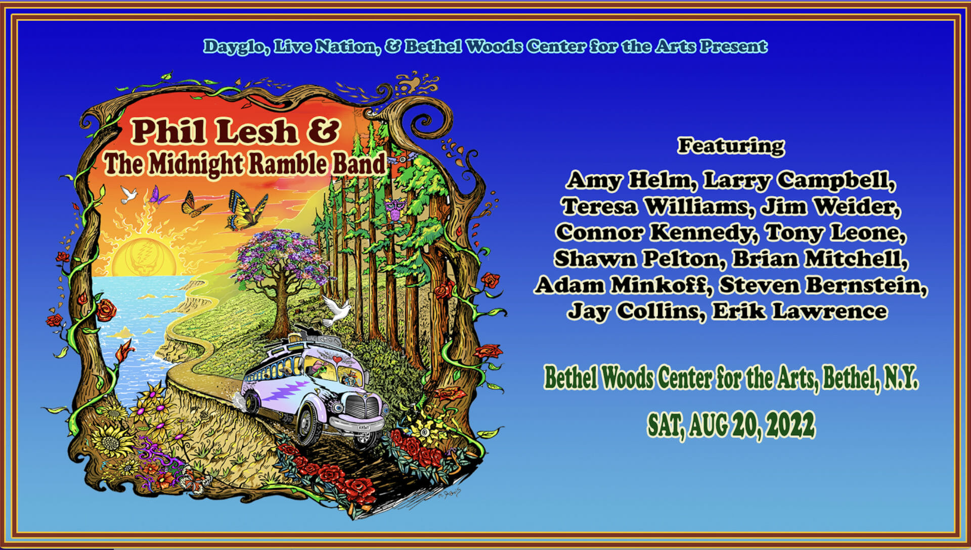 Phil Lesh & The Midnight Ramble Band Announce Performance at Bethel Woods