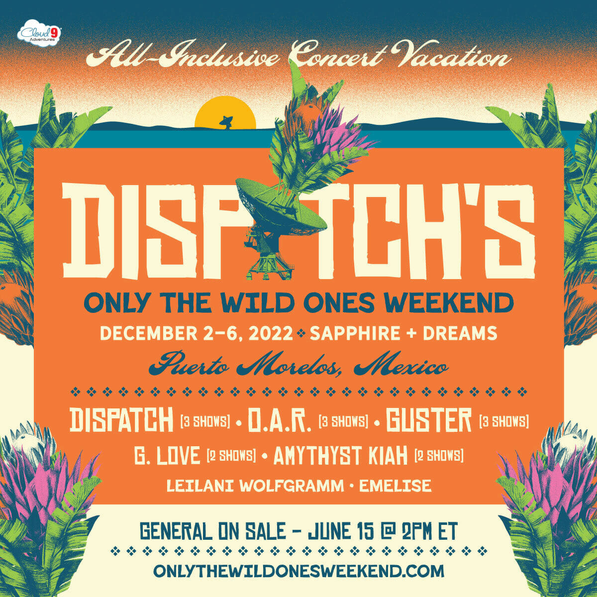 Dispatch Announce Destination Concert Event: Only The Wild Ones Weekend