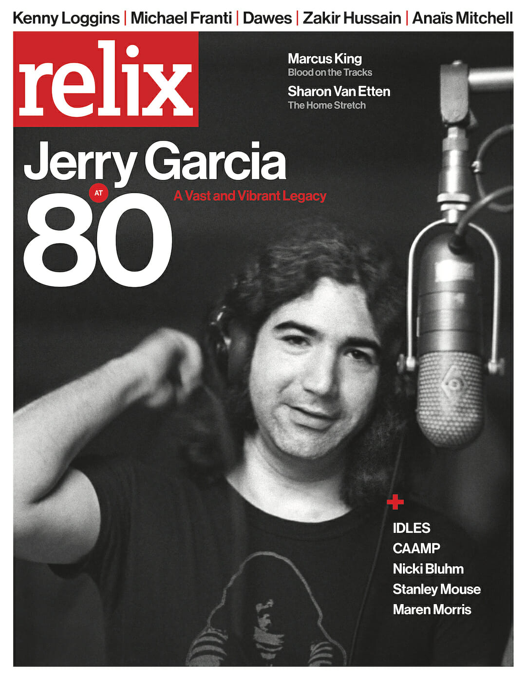 Relix Honors Jerry Garcia’s 80th with July/August Issue and Accompanying Limited Edition T-Shirt