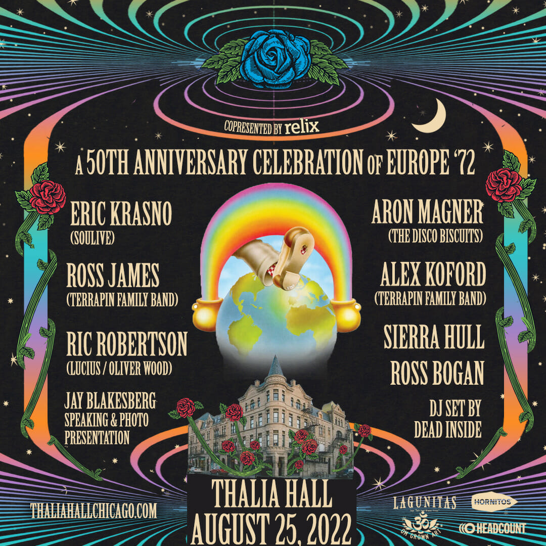 Relix and Sacred Rose Pre-Party Celebrating  Grateful Dead’s ‘Europe ’72’ Adds Special Guests Sierra Hull and Doom Flamingo’s Ross Bogan