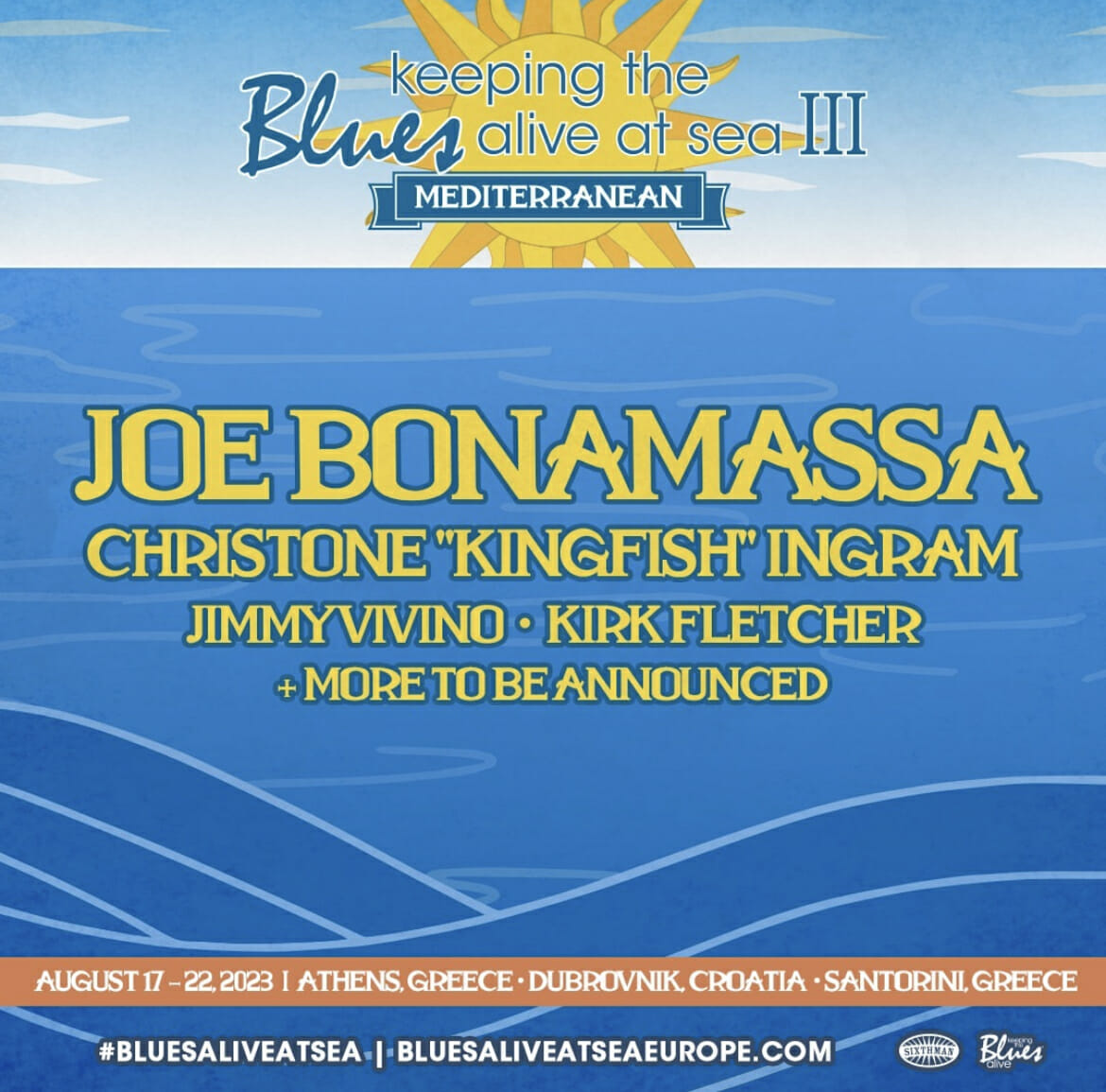 Joe Bonamassa and Sixthman Announce Keeping The Blues Alive at Sea