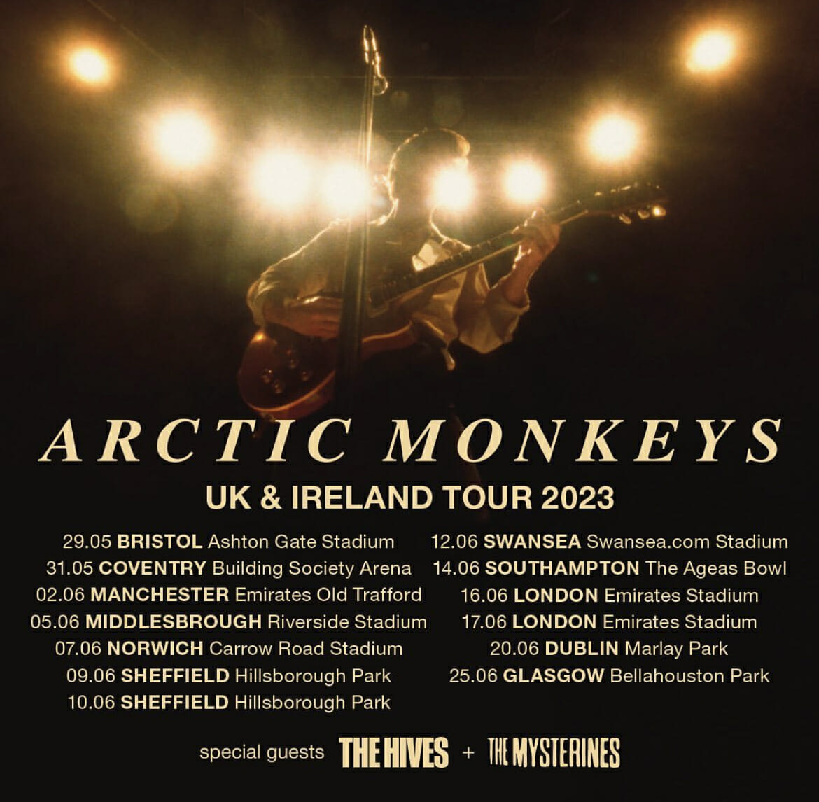 Arctic Monkeys Announce 2023 U.K. and Ireland Dates with The Hives and