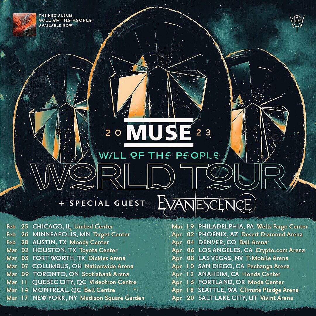 RZZR Radio Muse Detail 'Will of the People' North American Tour 2023