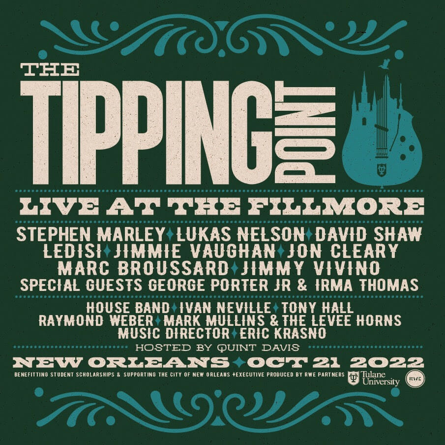 Stephen Marley and Lukas Nelson to Headline Annual Tipping Point Benefit Concert at The Fillmore New Orleans