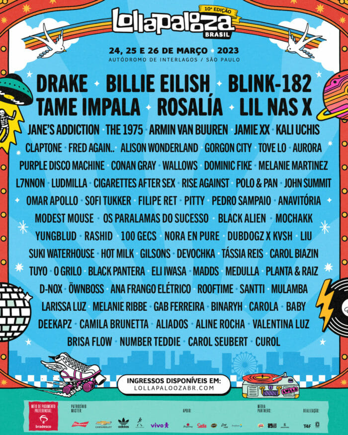 Drake, Billie Eilish, Tame Impala and More to Headline Lollapalooza