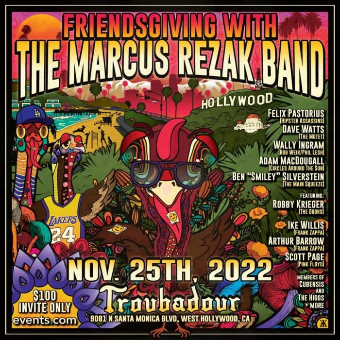 Marcus Rezak Recruits Robby Krieger, Dave Watts, Ike Willis, Adam MacDougall and More for Friendsgiving Show
