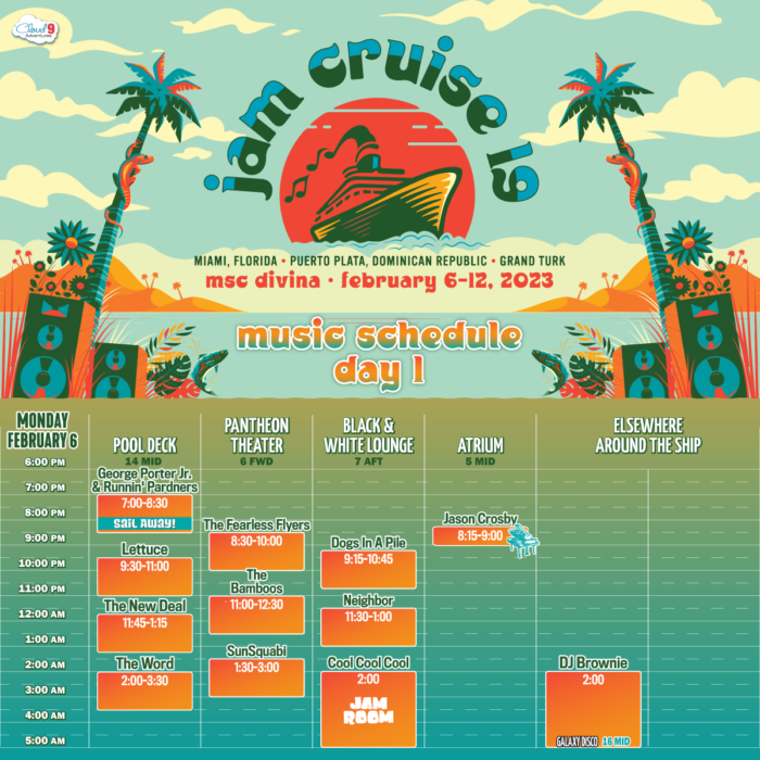 jam cruise 2023 schedule