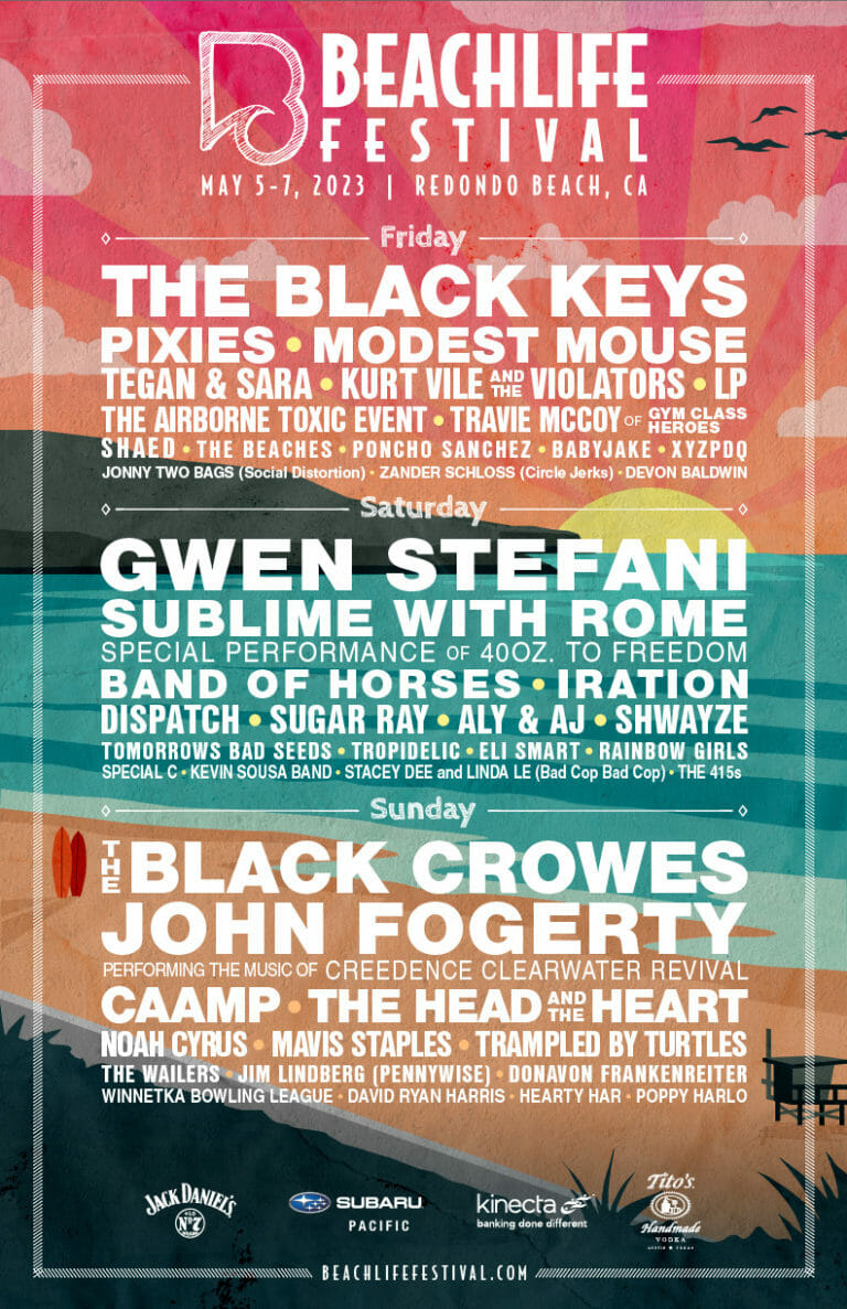 BeachLife Festival Delivers 2023 Lineup: The Black Keys, Gwen Stefani ...
