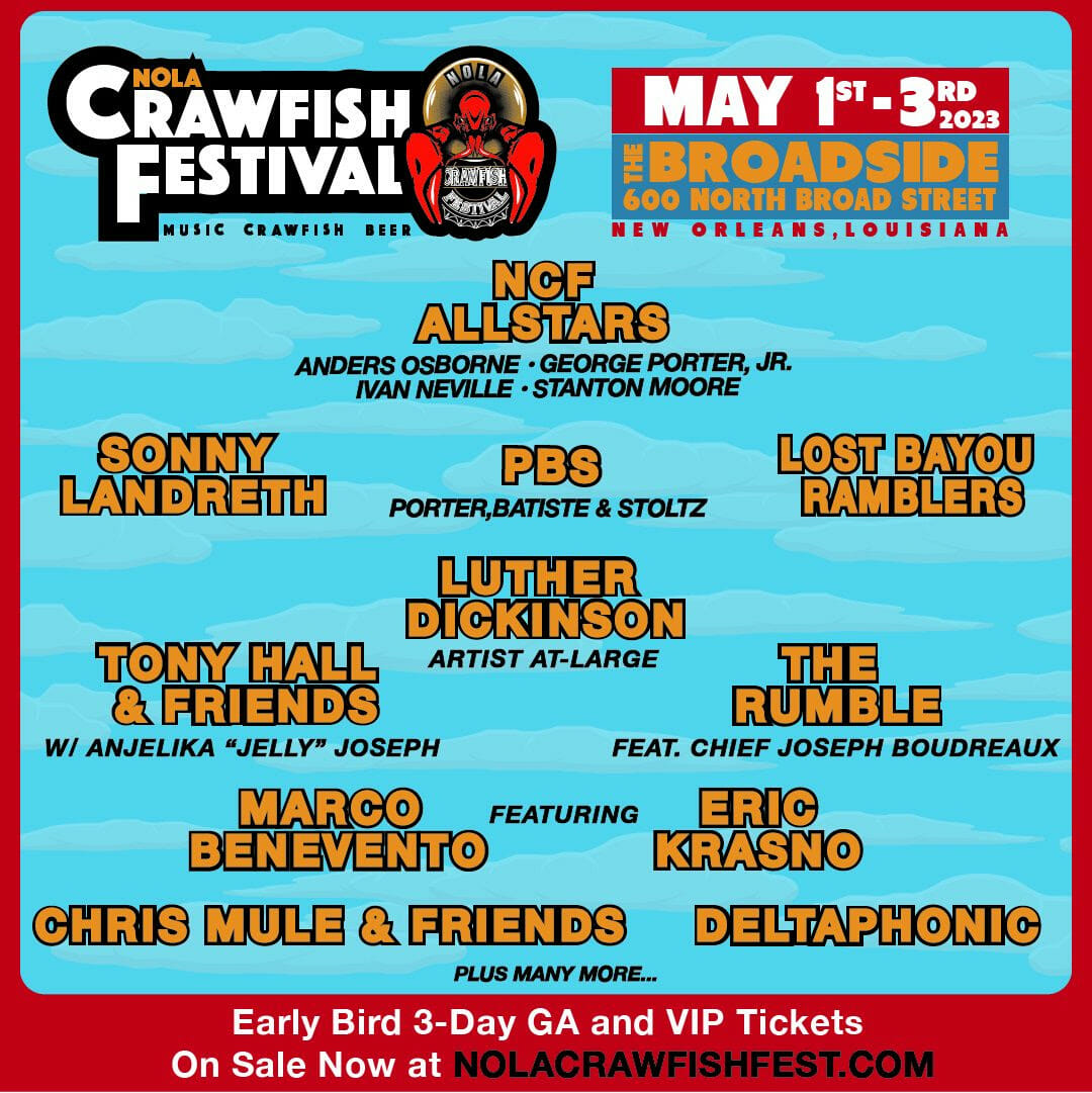NOLA Crawfish Festival Delivers 2023 Artist Lineup