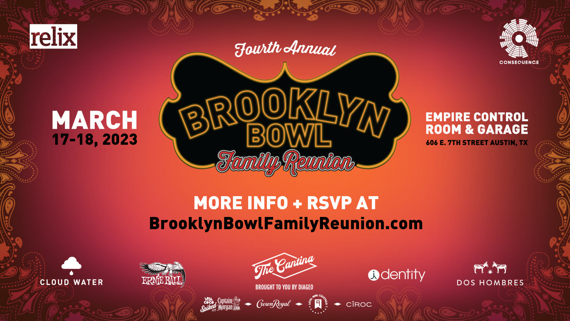 Brooklyn Bowl Family Reunion Announces Fourth Annual Gathering at SXSW