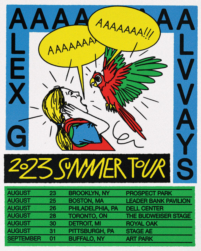 Alex G and Alvvays Announce 2023 Co-Headlining North American Tour