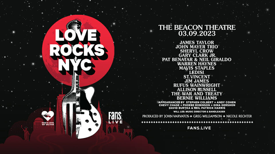 Love Rocks NYC Benefit Show to be Livestreamed on FANS.live