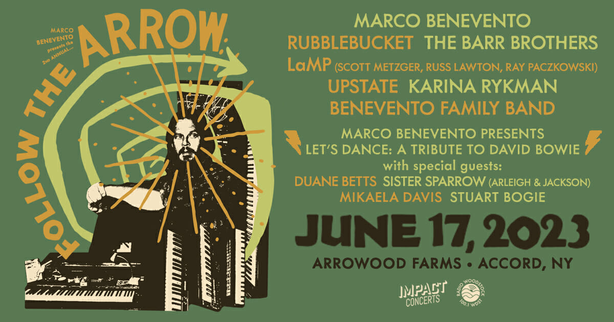 Marco Benevento’s Follow The Arrow Gathering Add Musical Guests and Tribute to David Bowie Featuring Duane Betts, Stuart Bogie and More Marco Benevento’s Follow The Arrow Gathering Add Musical Guests and Tribute to David Bowie Featuring Duane Betts, Stuart Bogie and More
