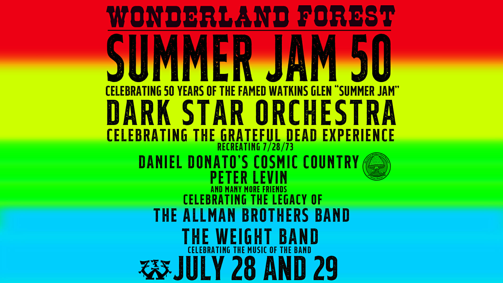Wonderland Forest Reveals Inaugural Festival: Summer Jam 50