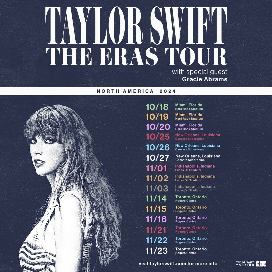 Taylor Swift Expands The Eras Tour, Adds New 2024 Dates