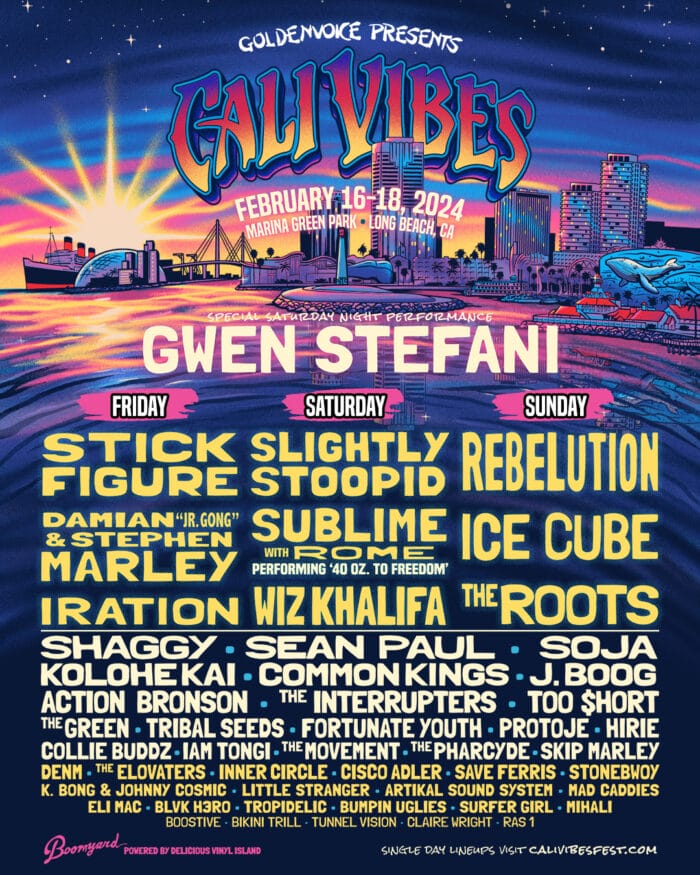 Cali Vibes Music Festival 2024 Unveils Lineup Gwen Stefani, Rebelution