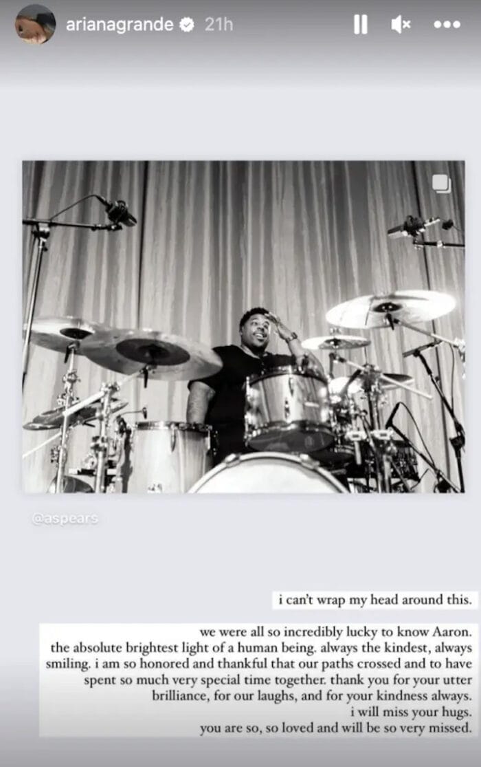 Aaron Spears, drummer for Usher, Ariana Grande, dead at 47 - Los