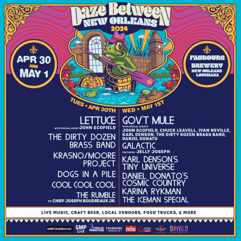 Daze Between New Orleans Drops 2024 Artist Lineup Gov't Mule & Friends