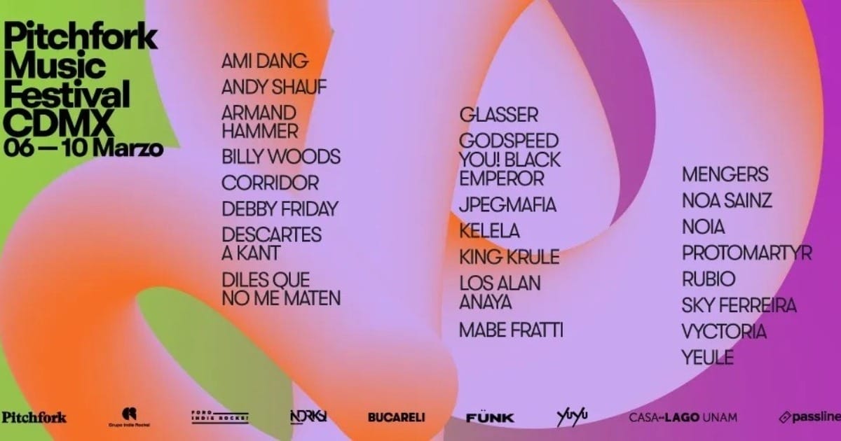 Pitchfork Music Festival revela el cartel de Ciudad de México 2024 con Andy Shauf, King Krule, JPEGMAFIA y más