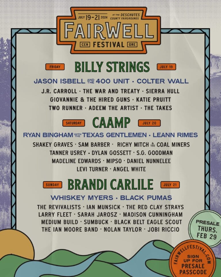 FairWell Festival Drops 2024 Artist Lineup: Billy Strings, Brandi ...