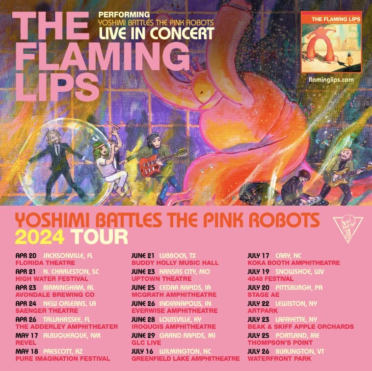 The Flaming Lips Extend ‘Yoshimi Battles the Pink Robots’ 2024 Tour