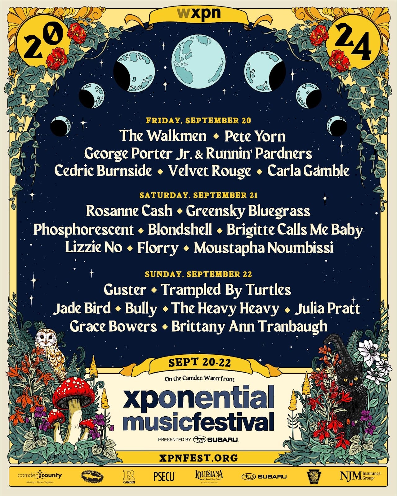 WXPN’s XPoNential Music Festival Expands 2024 Artist Lineup with