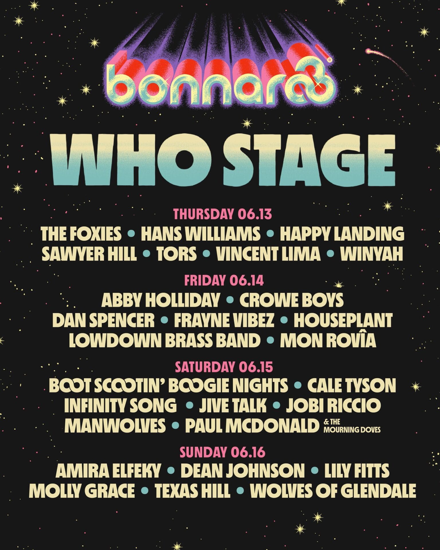 Bonnaroo Music & Arts Festival Shares Artist Lineup for Who Stage Bonnaroo Music & Arts Festival Shares Artist Lineup for Who Stage